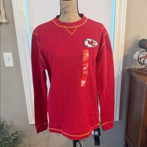 Dunbrooke Kansas City Chiefs Red Long Sleeve Henley Thermal Shirt unisex XL